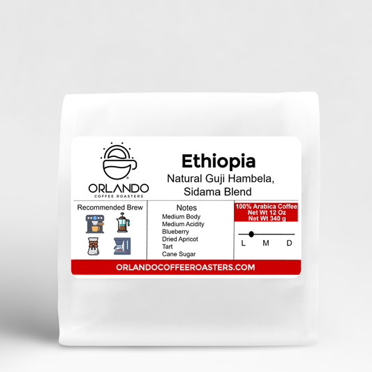 Ethiopia Natural Guji Hambela, Sidama Blend