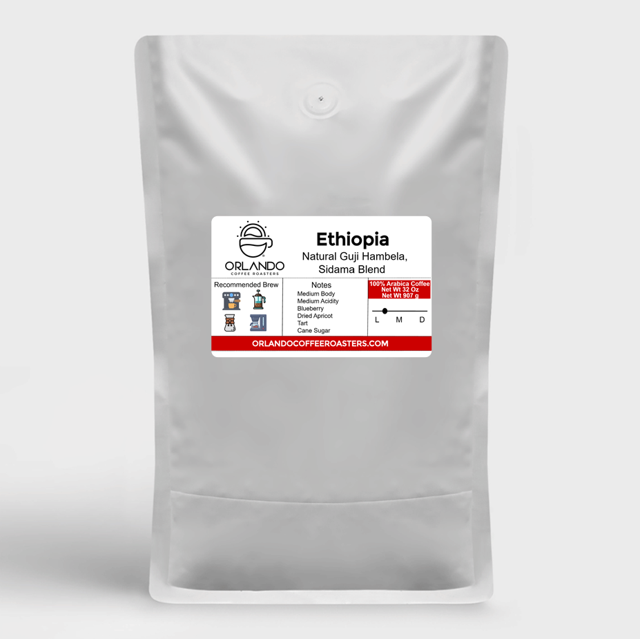Ethiopia Natural Guji Hambela, Sidama Blend