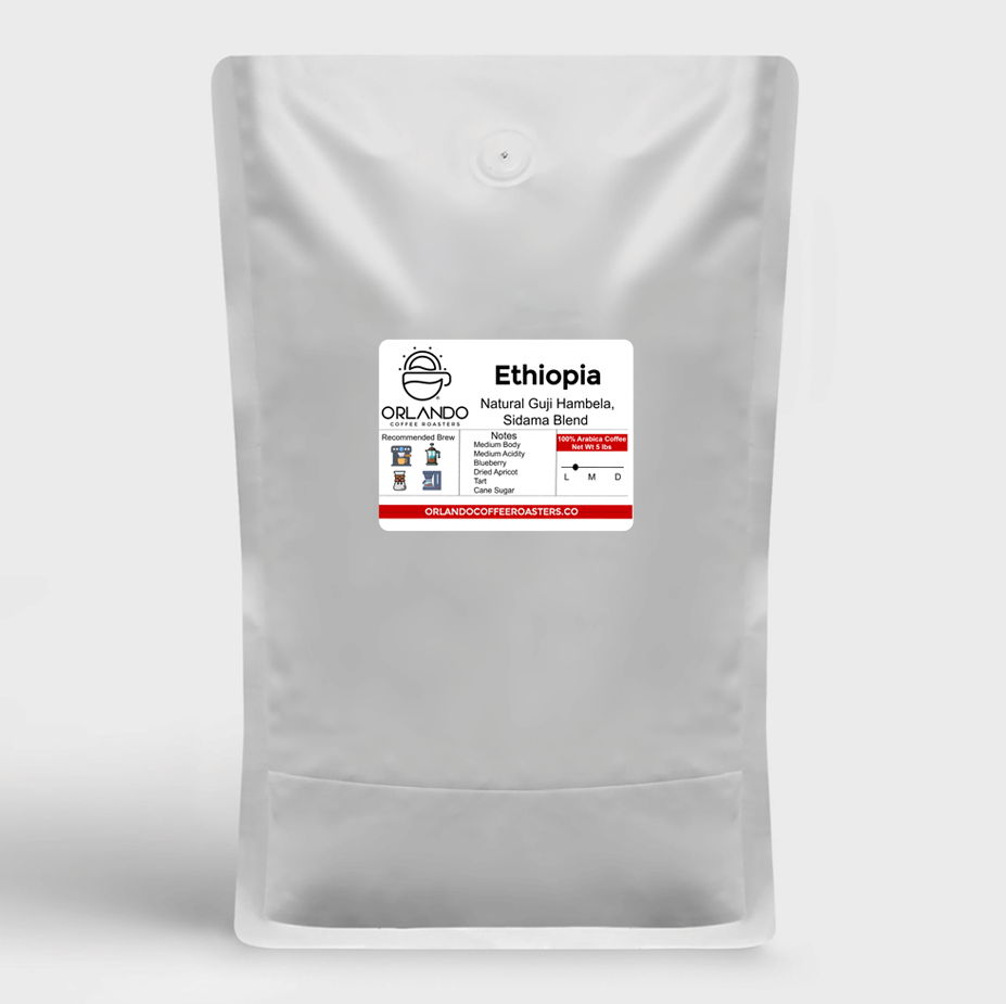 Ethiopia Natural Guji Hambela, Sidama Blend